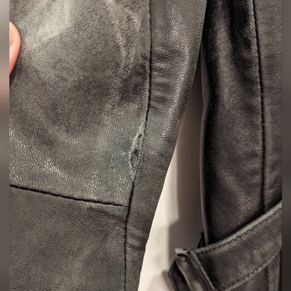 Gallery black men's buttery soft genuine leather full zip jacket coat size M - Picture 4 of 13